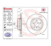 1 Disque De Frein Brembo Vernis Uv 09.c410.13