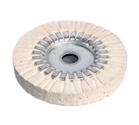 1 disque de polissage en coton pour voies aériennes - tampon de polissage de 150 mm avec diamètre de trou de 14/22 mm pour polissage efficace de voiture, bijoux et métaux (150mmx14mm)
