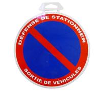1 Disque Défense De Stationner/sortie De Véhicule Ø 18 Cm En Pvc Autocollant