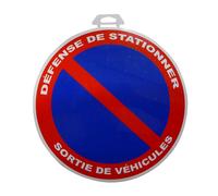 1 Disque Défense De Stationner/sortie De Véhicule Ø 28 Cm En Pvc Autocollant
