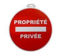 1 Disque Propriété Privée Ø 28 Cm En Pvc Autocollant