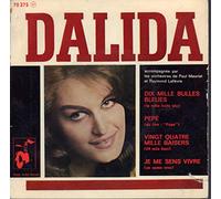 1 Disque Vinyle EP 45 Tours - Barclay 70375 - Dalida : Dix-mille bulles bleues, Pepe, Vingt quatre mille baisers, Je me sens vivre - (Disque vinyle EP 45t)