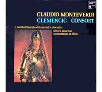 1 Disque Vinyle LP 33 Tours - Harmonia Mundi HM 986 - Claudio Monteverdi - Il combattimento di Tancredi e Clorinda, Lettera Amorosa, Introdutione al Ballo - Clemencic Consort - Direction Rene Clemencic.