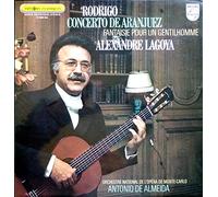 1 Disque Vinyle LP 33 Tours - Philips 6500 454 - Alexandre Lagoya - Rodrigo : Concerto de Aranjuez, Fantaisie pour un Gentilhomme - Orchestre National de l'Opéra de Monte-Carlo, Direction Antonio de Almeida