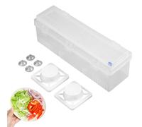 1 distributeur de film étirable - Distributeur de film étirable avec cutter | Coupe-papier alimentaire rechargeable | Distributeurs d'emballages réutilisables pour la maison, café, hôtel, restaurant