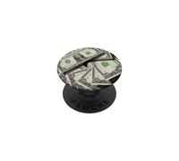 1 Dollar Bill Argent Devise américaine Espèces Entrepreneur Finance PopSockets PopGrip Adhésif