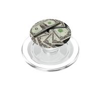 1 Dollar Bill Argent Devise américaine Espèces Entrepreneur Finance PopSockets PopGrip pour MagSafe