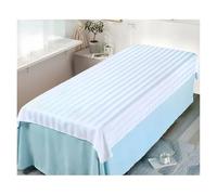 1 drap de table massage for salon beauté, en satin coton anti-froissage, facile à laver, for soins rapides. Lavable machine pour Spa, Beauté(WHITE)