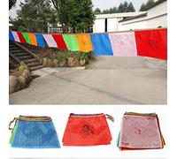 1 drapeau religieux coloré du Tibet Poumon Ta drapeau de prière artificielle en soie Senki Wind Horse Flag Impression couleur