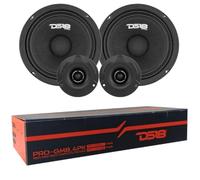1 DS18 Pro-GM8.4PK, kit Haut-parleurs 2 Voies 20 cm 200 mm 8", 190 Watts RMS, 580 Watts Max, 2 midrange et 2 tweeters, 4 ohms, pour Voiture, Paire