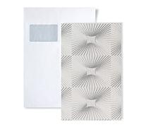 1 ÉCHANTILLON S-115-00 EDEM VERSAILLES Papier peint graphique aspect carrelage | ÉCHANTILLON de Papier peint au format A4