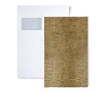 1 ÉCHANTILLON S-13478 WallFace LEGUAN GOLD Leather Collection ÉCHANTILLON panneau mural au format A5