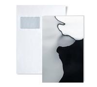 1 ÉCHANTILLON S-27027 WallFace OCEAN Silver STRUCTURE Collection | ÉCHANTILLON Panneau mural au format A5