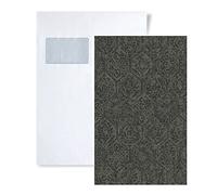 1 ÉCHANTILLON S-380223-GU Profhome Papier peint shabby chic ethnique | ÉCHANTILLON de Papier peint au format A4
