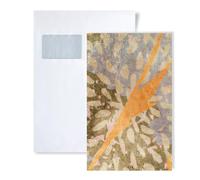 1 ÉCHANTILLON S-382641-GU Profhome Papier peint style aquarelle fleurs | ÉCHANTILLON de Papier peint au format A4