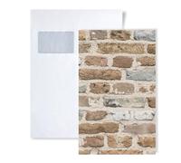 1 ÉCHANTILLON S-388293-GU Profhome Papier peint effet brique aspect de pierre | ÉCHANTILLON de Papier peint au format A4
