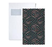 1 ÉCHANTILLON S-84114BR95 EDEM BRAVO Papier peint intissé géométrique ornements | ÉCHANTILLON de Papier peint intissé au format A4