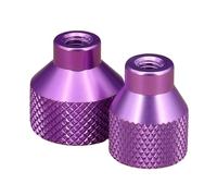 1 écrou à molette torsadé en alliage d'aluminium avec trou latéral (D16 x H20 mm) M3 M4 M5(PURPLE,M3xD16xH20mm)