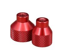 1 écrou à molette torsadé en alliage d'aluminium avec trou latéral (D16 x H20 mm) M3 M4 M5(Red,M6xD20xH20mm)
