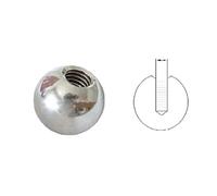 1 écrou fileté M8 en acier inoxydable, diamètre 8 mm, filetage femelle, trou borgne, bille lisse, diamètre extérieur 15-60 mm peut être utilisée dans l'équipement(50mm x M8)