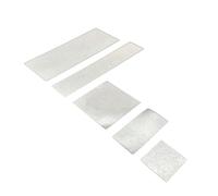 1 électrode de charge divisée en film mince piézoélectrique PVDF de 28 µm for expériences, tailles personnalisables disponibles(1x1cm)