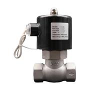 1 électrovanne 1/4" 3/8" 1/2" vanne 304 à vapeur en acier inoxydable AC220V DC24V résistance haute température(AC220V,1 Inch)