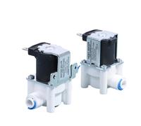 1 électrovanne d'entrée 12 V/24 V pour machine à eau pure, purificateur d'eau, osmose inverse interrupteur de valve à connexion rapide à 2 points (12 V)