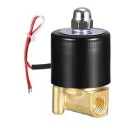1 électrovanne électrique en laiton 6,35 mm NPT 110 VAC normalement fermée pour eau, gaz, carburant, huile
