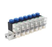 1 électrovanne pneumatique 3V1-06-NC 3/2 voies entrée de contrôle intégrée Sortie multiple DC12 V/24 V AC 110 V/220 V (AC220 V 4 mm, 5F)