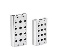 1 électrovanne pneumatique 4V110 4V210 4V310 collecteur d'échappement d'air 100 m 200 m 300 m collecteur de base de valve avec accessoires (100 m, 4 F)