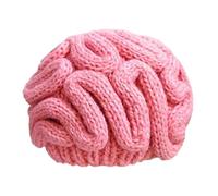 1. Élégant bonnet hip-hop sans bord pour homme et femme ; design cerveau insolite, élastique, chaud style urinoir