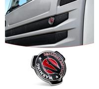 1 emblème personnalisé pour calandre avant de camion Scania - Accessoires extérieurs de rechange 1401610 (avertissement de district lumineux rouge)