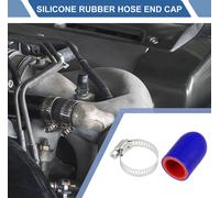 1 Embout En Silicone Pour Tuyau En Caoutchouc De Voiture Bleu Rouge De 30Mm De Longueur 22Mm/0.87" Di Avec Colliers Embout En Silicone Renforcé Pour Tube De Dérivation Universel.