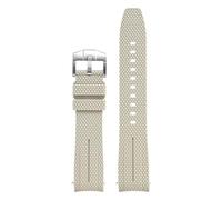 1 Embout incurvé de 20 mm for Bracelet Montre Swatch MoonSwatch Planet(Beige)