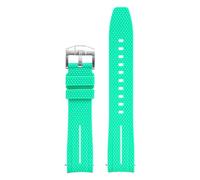 1 Embout incurvé de 20 mm for Bracelet Montre Swatch MoonSwatch Planet(Cyan-White)