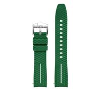 1 Embout incurvé de 20 mm for Bracelet Montre Swatch MoonSwatch Planet(Dark Green-White)