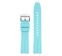 1 Embout incurvé de 20 mm for Bracelet Montre Swatch MoonSwatch Planet(Light Blue)
