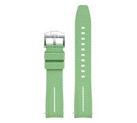 1 Embout incurvé de 20 mm for Bracelet Montre Swatch MoonSwatch Planet(Light Green-White)
