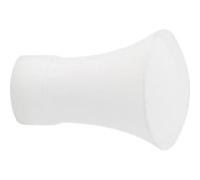 1 Embout Trompette Blanc Pour Barre Ø28 Blanc G