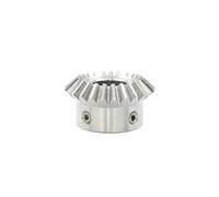 1 engrenage conique à 2 modules 20T/25T/30T, alésage avec rainure de clavette, rapport de vitesse 1:1, pignon conique droit à 90° pour équipement CNC(2 Module 30T Bore 17mm+Keyway 5mm)