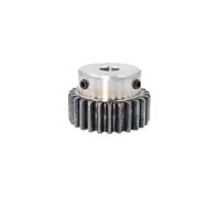 1 engrenage droit 2 modules 21T, alésage 8/10/12/14/15/16/18/20 mm, pignon de moteur en acier au carbone S45C pour équipement CNC(21T Bore 8mm)