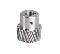 1 engrenage hélicoïdal de précision à 4 modules, 20T/25T, pignon en acier à filetage à gauche, alésage fini et rainure de clavette. machinerie(4M 20T H75mm Bore 32mm with keyway)