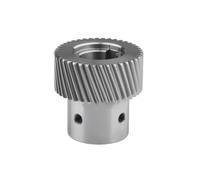 1 engrenage hélicoïdal de précision fraisé, module 1,25, pignon en acier 30T, filetage gauche, for machine à graver pour équipement CNC(1.25M 30T Bore 14mm height 55mm)