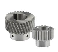 1 engrenage hélicoïdal gauche pour machine à graver, 1,25M 30T, module 1,25, alésage de 25 mm, fraisage fin pour réducteur planétaire, pièces CNC,Diamètre du trou : rainure de clavette de 25 mm, 8 mm