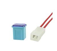 1 ensemble = 1 pièces fusible + 1 pièces boîte à fusibles Mini fusible carré 20A 30A 40A 50A 60A fusible automatique avec boîte assortiment fusible automatique Câblage de protection (Color : 1set 20a