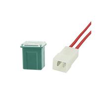 1 ensemble = 1 pièces fusible + 1 pièces boîte à fusibles Mini fusible carré 20A 30A 40A 50A 60A fusible automatique avec boîte assortiment fusible automatique Câblage de protection (Color : 1set 40a