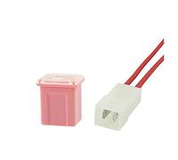 1 ensemble = 1 pièces fusible + 1 pièces boîte à fusibles Mini fusible carré 20A 30A 40A 50A 60A fusible automatique avec boîte assortiment fusible automatique Câblage de protection (Color : 1set 30a