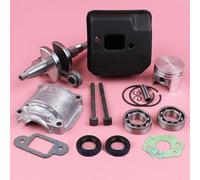 1 ensemble 37mm Piston vilebrequin Kit d'échappement for Stihl 017 MS170 for tronçonneuse 1132 030 0401, 1402 W Carb joint d'huile