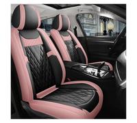 1 Ensemble 5 Housses Sièges En Cuir Pour Mitsubishi Pour Pajero Pour Lancer Pour Outlander XL Pièces Intérieures Automobiles Housses Siège Voiture(Black Pink)
