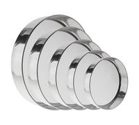 1 ensemble (5 pièces) tamis à farine rond salle manger cuisine maille argent crépines en acier inoxydable outils de cuisson passoires nettoyage barre pour Farine